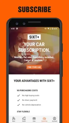 Sixt android App screenshot 4